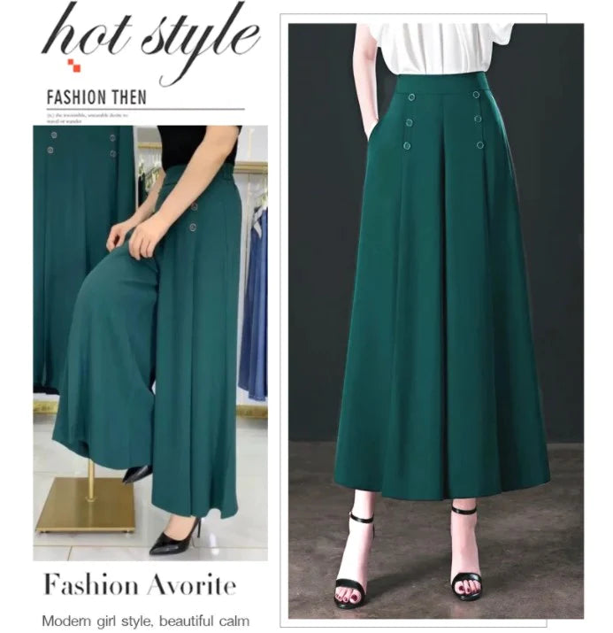 Nell™ Elegant Pleated Wide Leg Pants