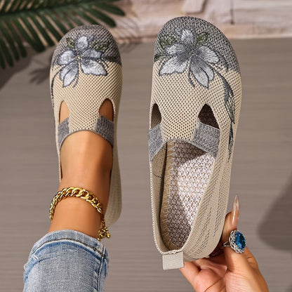Liora™ Women's Shoes, Breathable, Aesthetic with Embroidery