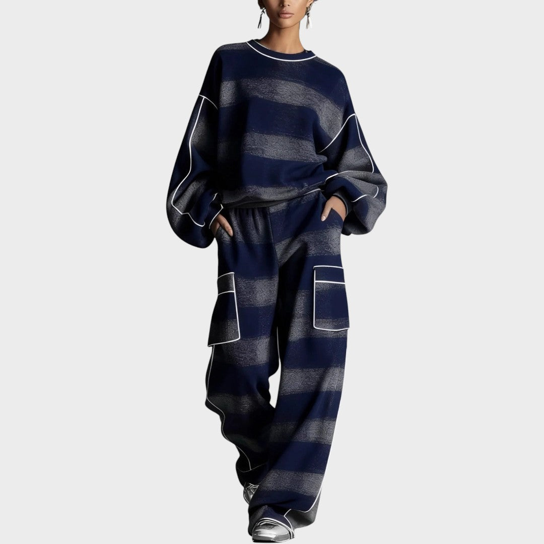 Orlena™ Modern Knit Set with Pants and Women's Sweater