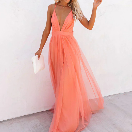Jessamine™ Coral Light Maxi Dress