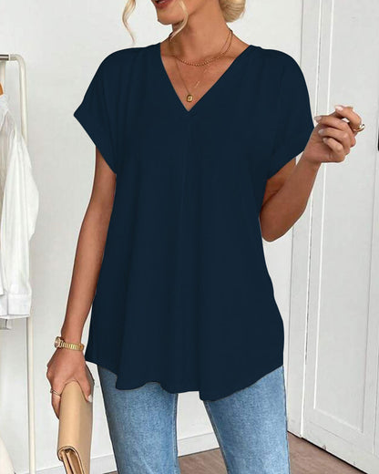 Ciela™ Lightweight Pleated Blouse with Flowing Fall