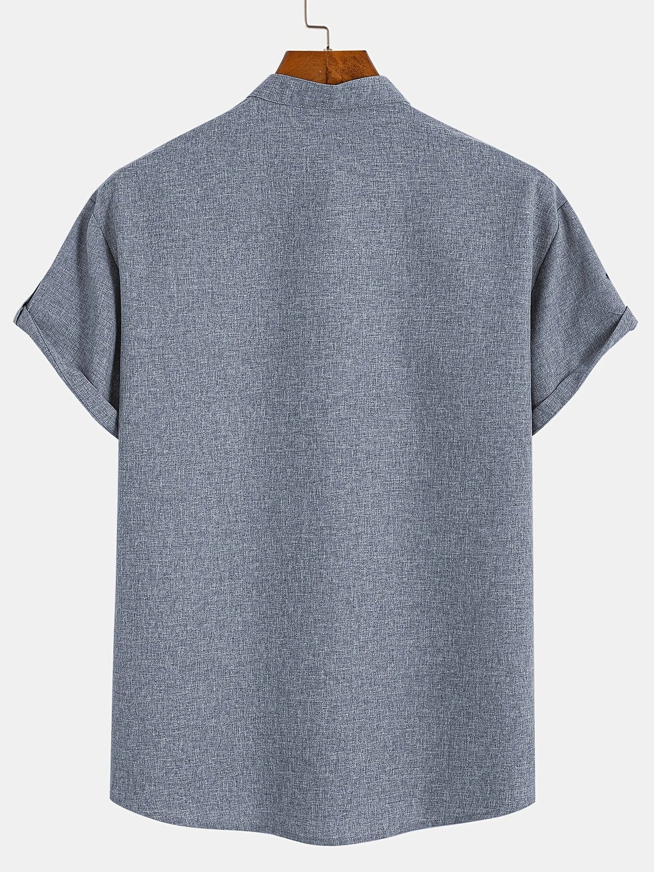 Hayes™ Elegant Short-Sleeve High-Collar Shirt