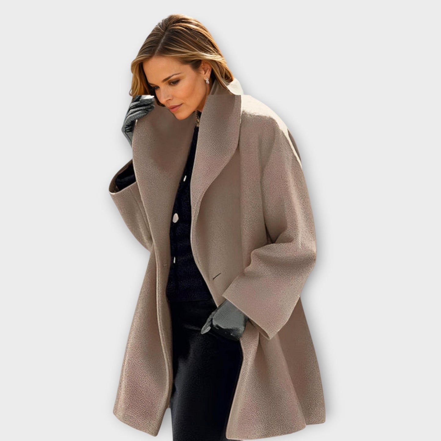 Elmarae™ Classic Silhouette Wool Coat
