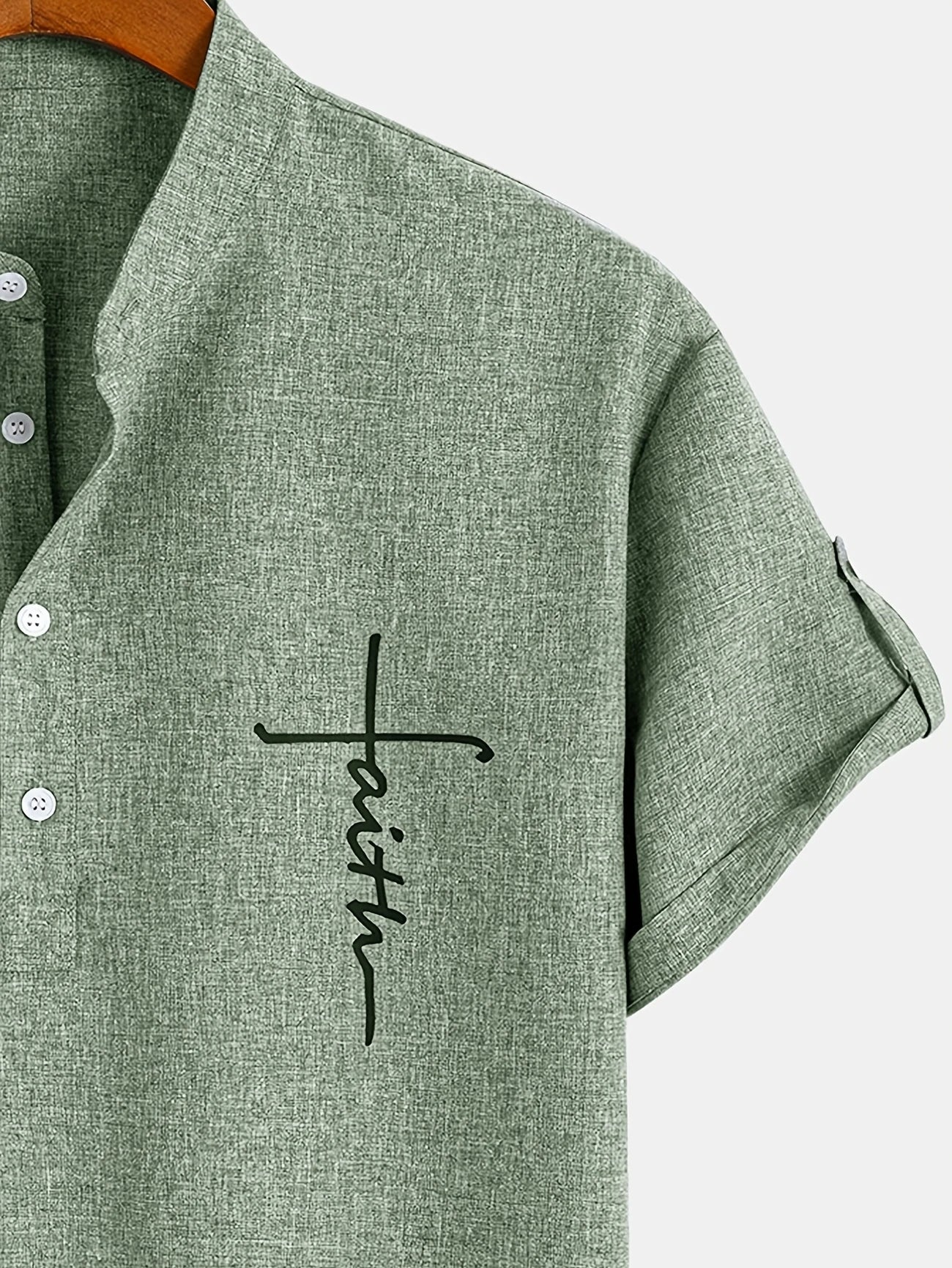Hayes™ Elegant Short-Sleeve High-Collar Shirt