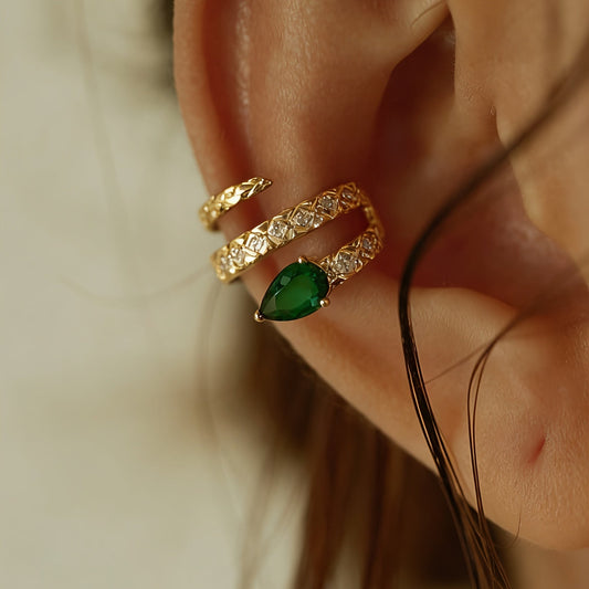Seren™ Snake Charm Cuff Earring