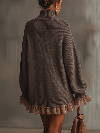 Ellyra™ Romantic Ruffled Knit Dress