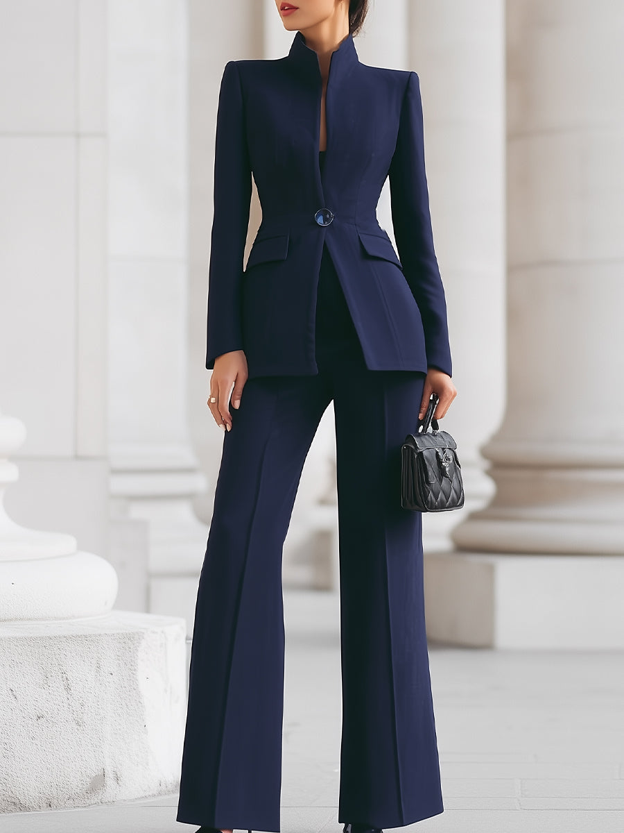 Solviera™ Casual-Elegant Blouse and Pants Set