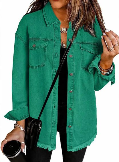 Sorellea™ Classic Denim Jacket for Women - Daily Use