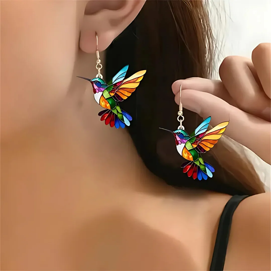 קולר יונק דבש Vaila™ Rainbow + עגילים תואמים מתנה