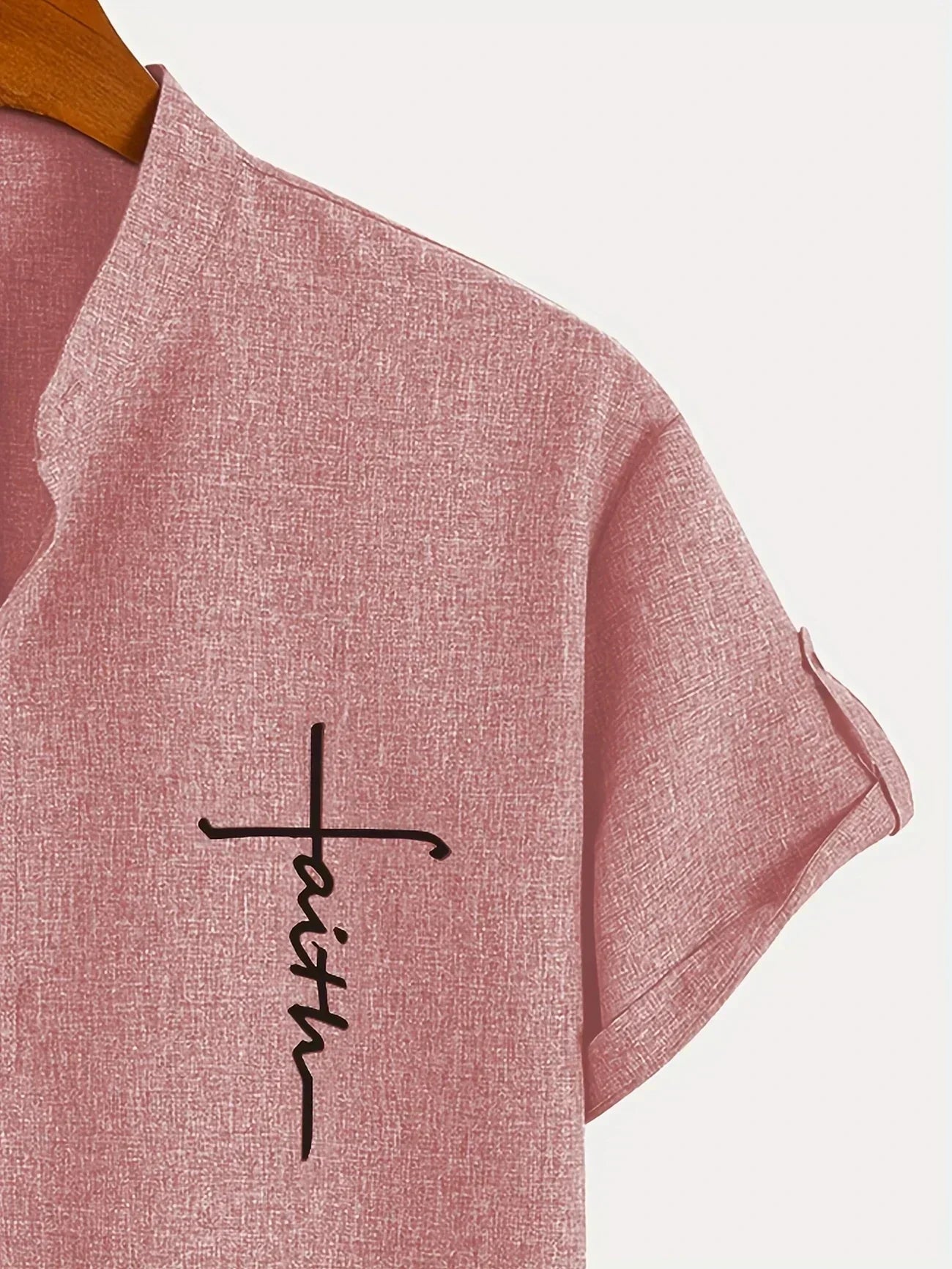 Hayes™ Elegant Short-Sleeve High-Collar Shirt
