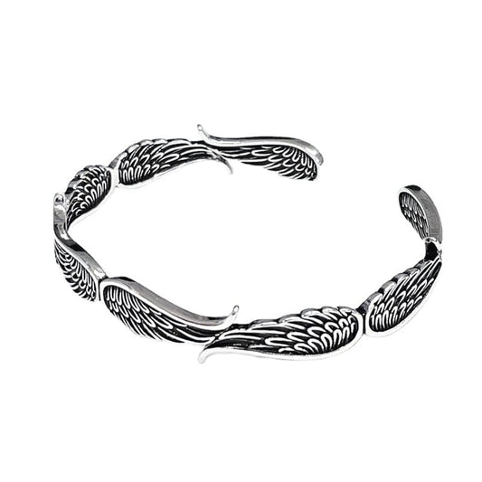 Celestium™ Vintage Bracelet with Angel Wings in Silver