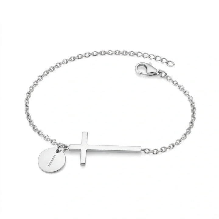 צמיד אלודרין™ ראשוני קדוש – צלב מותאם אישית