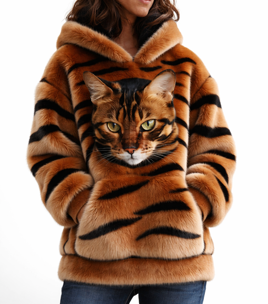 Miauvéa™ Cat Plush Hoodie Total Comfort