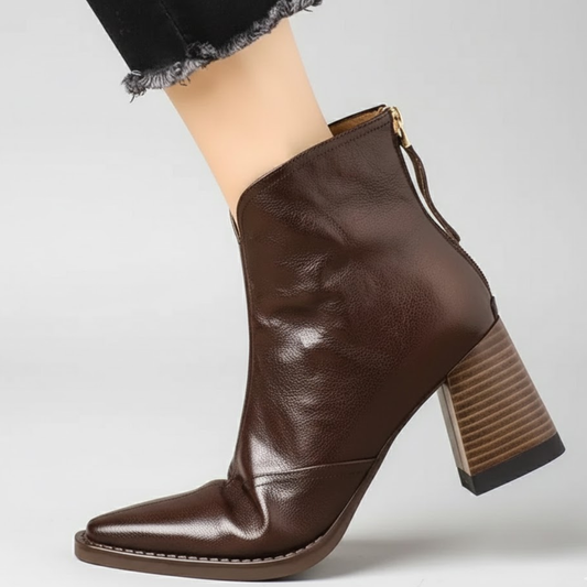 Cavelle™ Luxury Comfortable Ankle Boots with Stylish Medium Heel