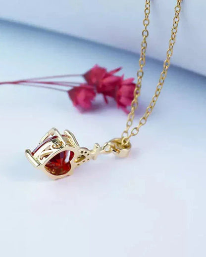 Aurelienna™ Sacred Heart of Jesus Necklace with Gold Plating