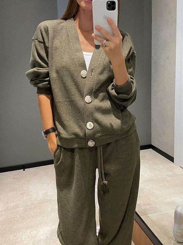 סט סריג Oristine™ עם קרדיגן ומכנסי ג&