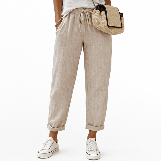 Dorevia™ Women's Comfortable and Lightweight Cotton and Linen Casual Pants