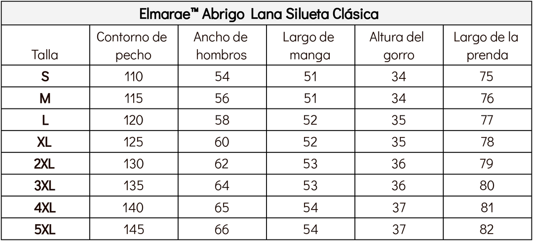 מעיל צמר Elmarae™ Classic Silhouette