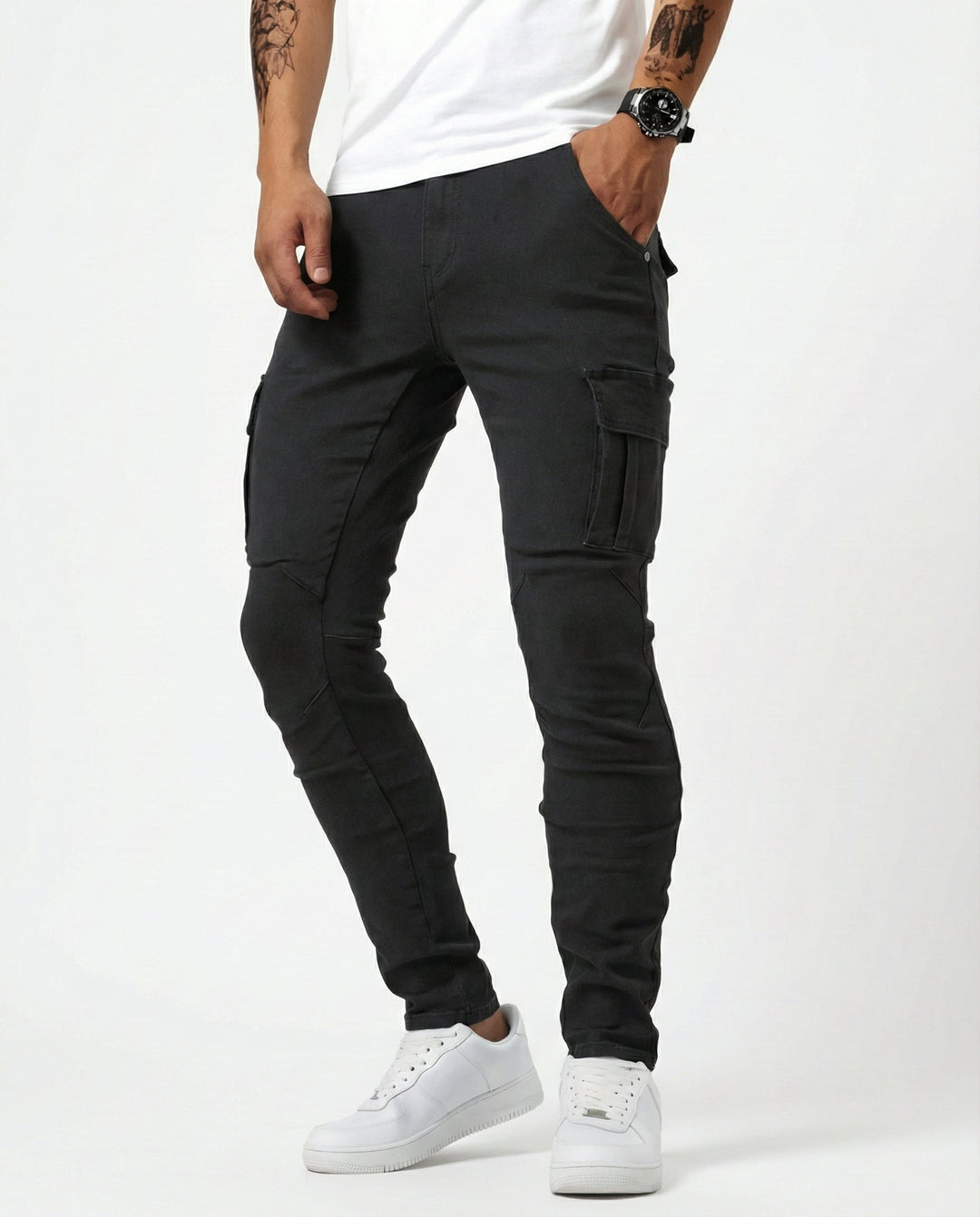 מכנסי מטען Calviero™ Dynamic Fit בצבע נייבי