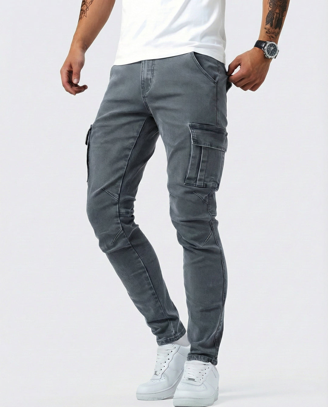 מכנסי מטען Calviero™ Dynamic Fit בצבע נייבי
