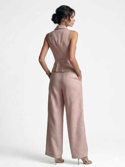 Romira™ Pink Vest and Pants Set