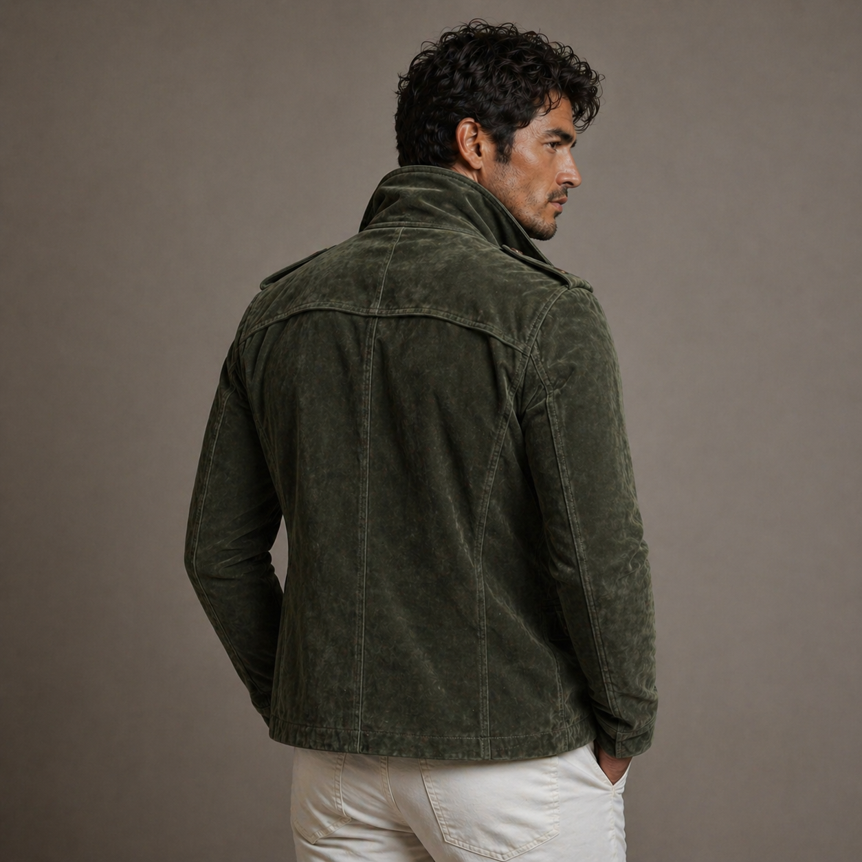 Gravaro™ Vintage Cut Velvet Double-Breasted Jacket