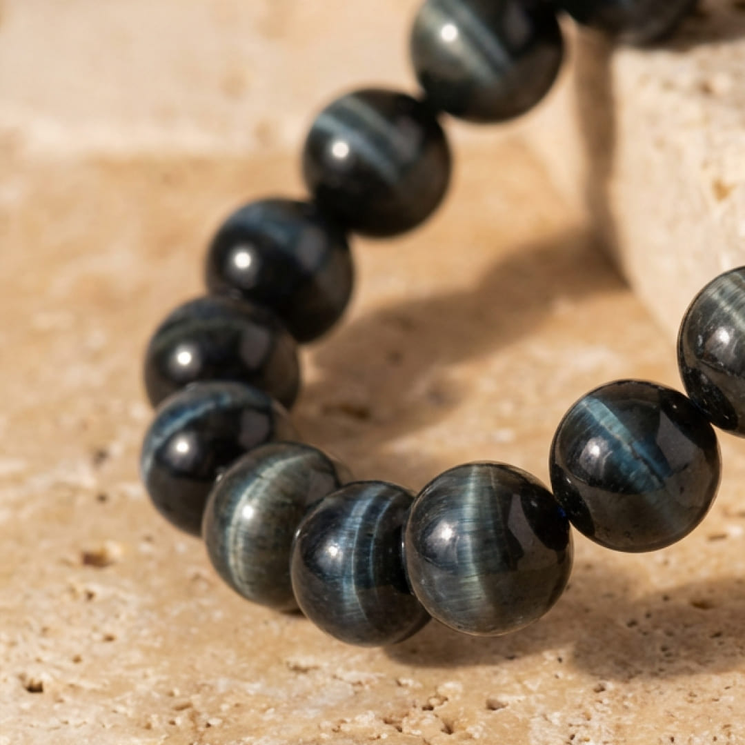 Corin™ Guardian Angel Bracelet with Protective Hawk Eye Stone