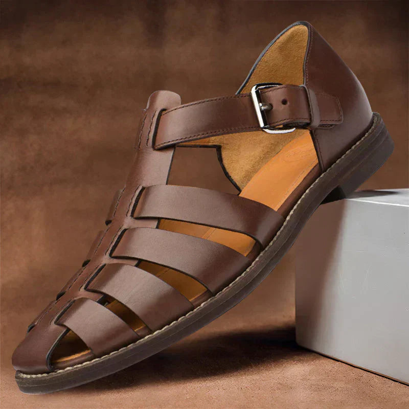 Renzaro™ Leather Sandals