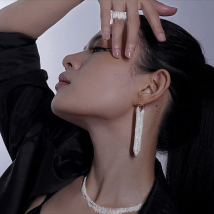Ursa™ Earrings, Necklace, Bracelet with Cascade Tassels