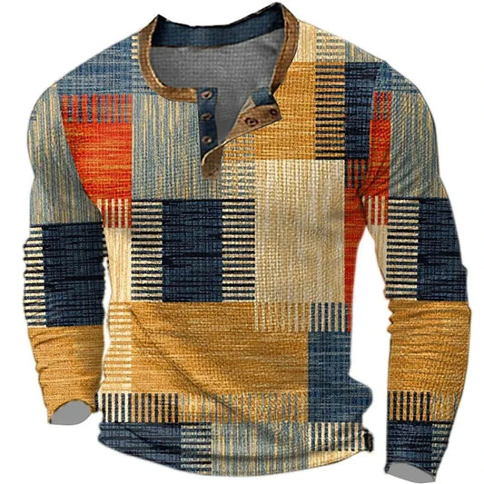 Corvani™ Colorful Long Sleeve Shirt for Men