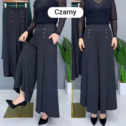 Nell™ Elegant Pleated Wide Leg Pants