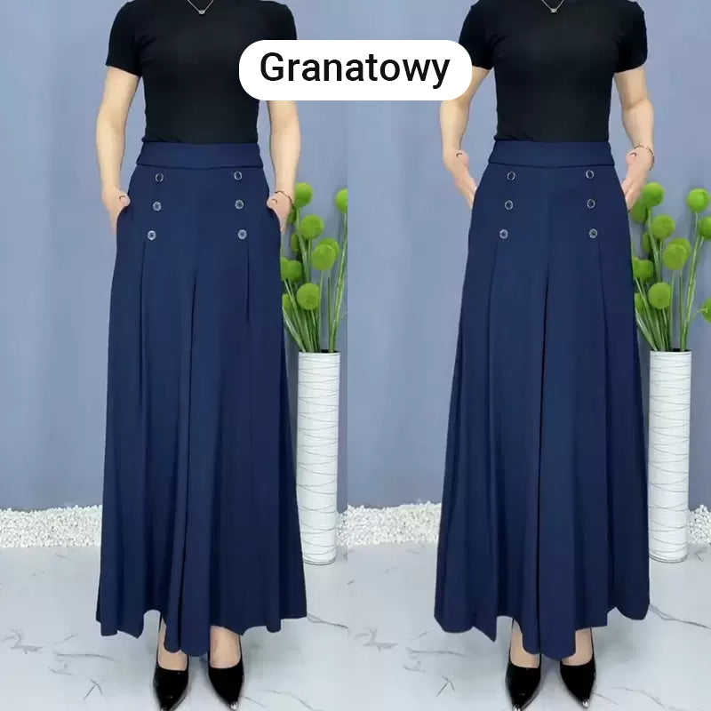 Nell™ Elegant Pleated Wide Leg Pants
