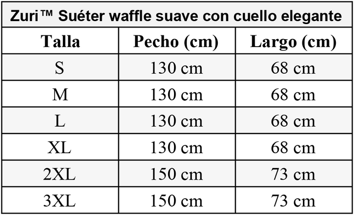 סוודר Zuri™ Soft Waffle עם מחשוף אלגנטי