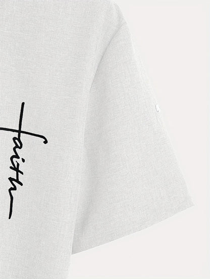 Hayes™ Elegant Short-Sleeve High-Collar Shirt