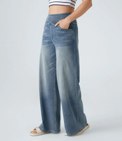 Karellea™ Wide Leg High Waist Stretch Jeans
