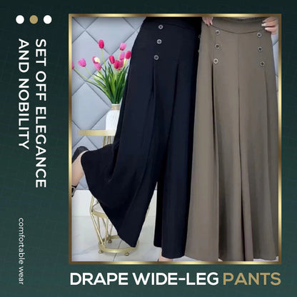 Nell™ Elegant Pleated Wide Leg Pants