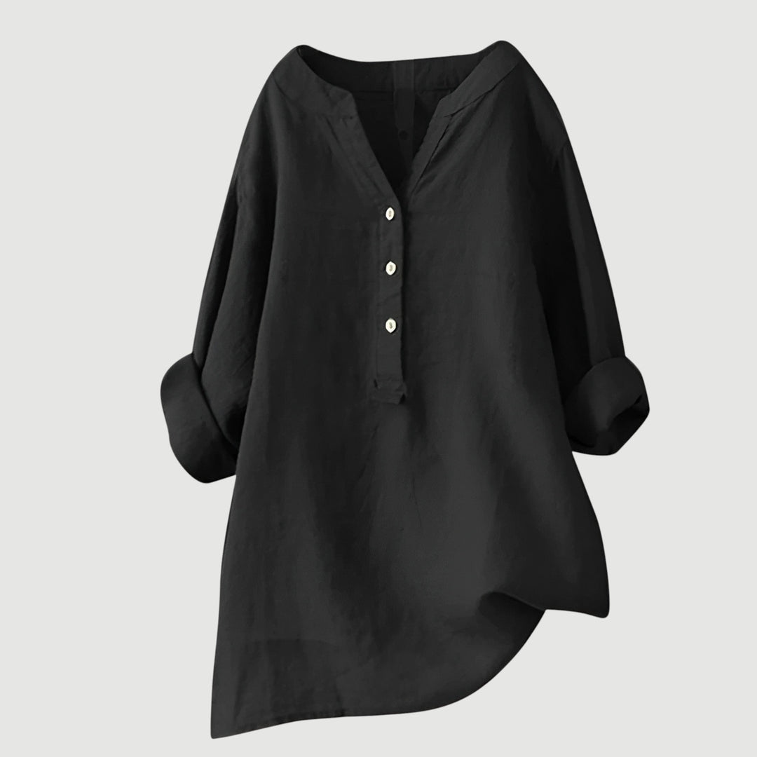 חולצת פשתן נשים קלה ונוחה של Gavienne™