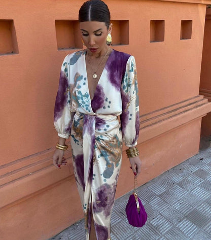 Willow™ Elegant Dress with V-Neck