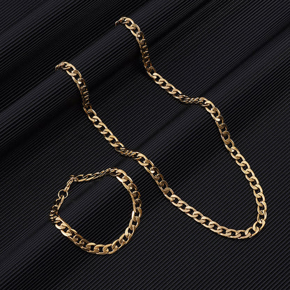 Reid™ Bold Chain Necklace and Bracelet Set for Men