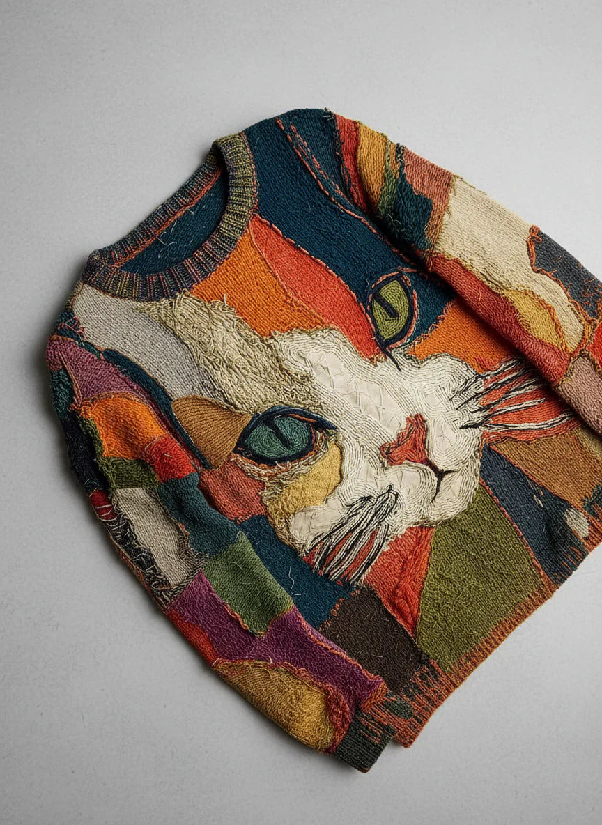 Lioraé™ Top Illustration Cat Firm Look