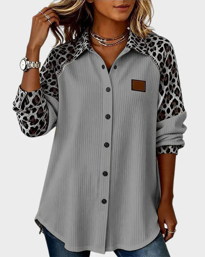 Serenova™ Relaxed Blouse with Contrasting Details