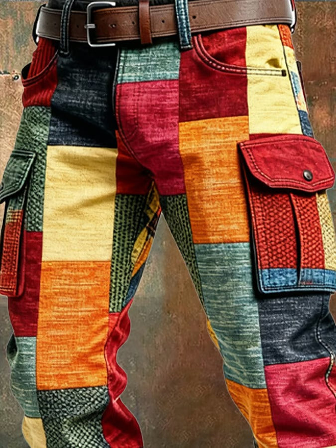 מכנסי מטען אורבניים Salvero™ Urban Patchwork