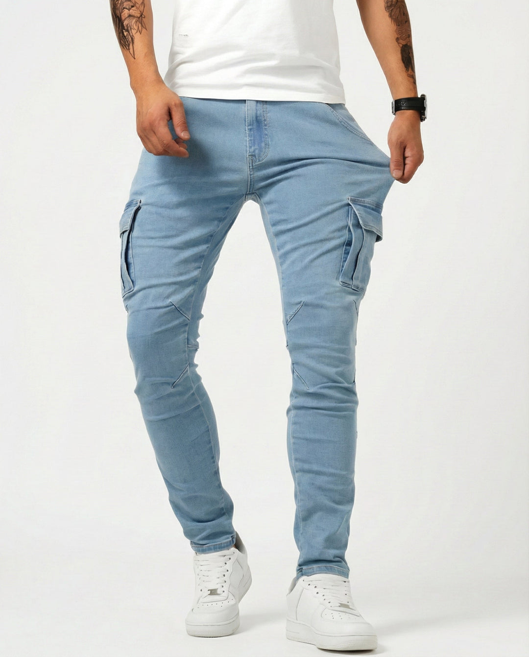 מכנסי מטען Calviero™ Dynamic Fit בצבע נייבי