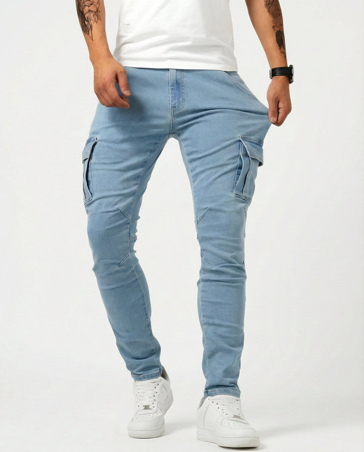 מכנסי מטען Calviero™ Dynamic Fit בצבע נייבי
