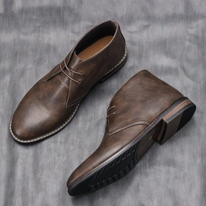 Helvaro™ Men's Leather Boots with Urban Style