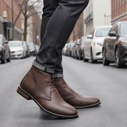 Helvaro™ Men's Leather Boots with Urban Style