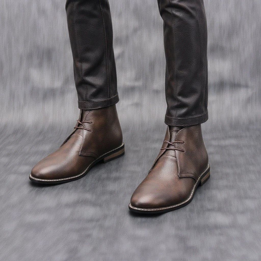 Helvaro™ Men's Leather Boots with Urban Style