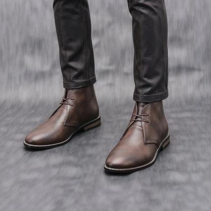 Helvaro™ Men's Leather Boots with Urban Style