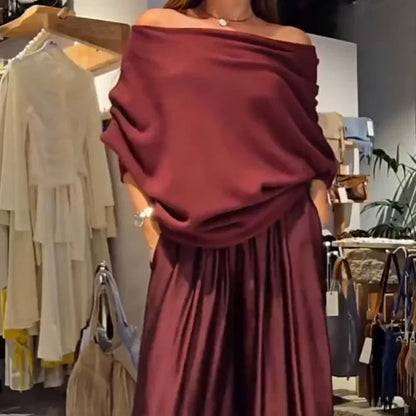 Cavélinea™ Sophisticated Women's Set with Off-Shoulder Design