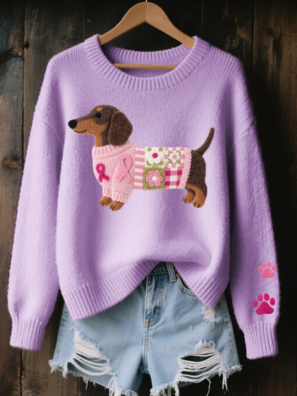 Lula™ Wool Sweater with Puppy Design